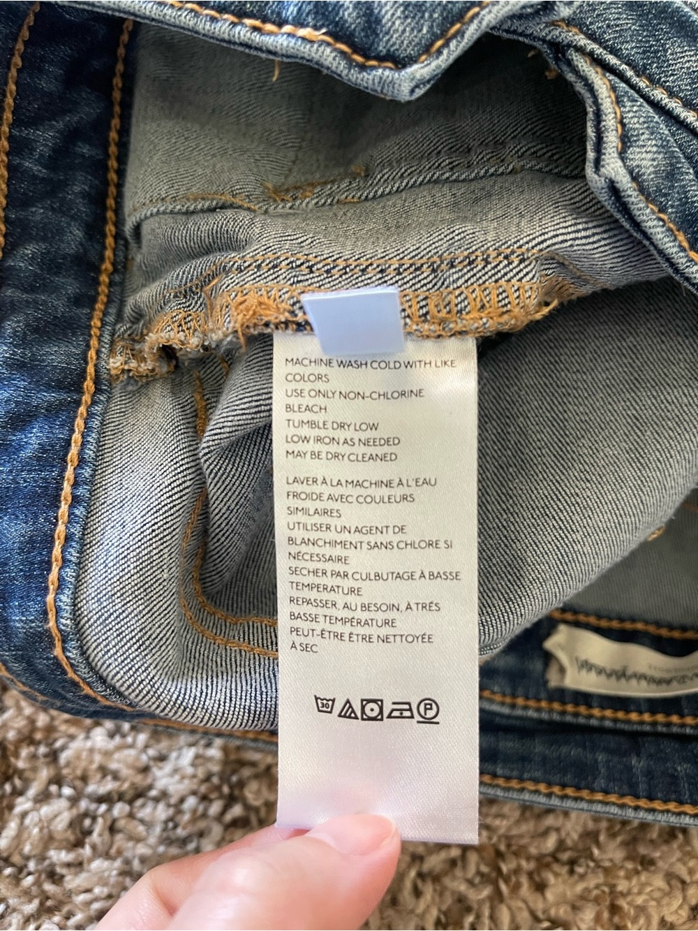 Anthropologie Pilcro High Rise Denim Legging Slim Jeans Button Fly Size 27 Blue - Picture 12 of 16